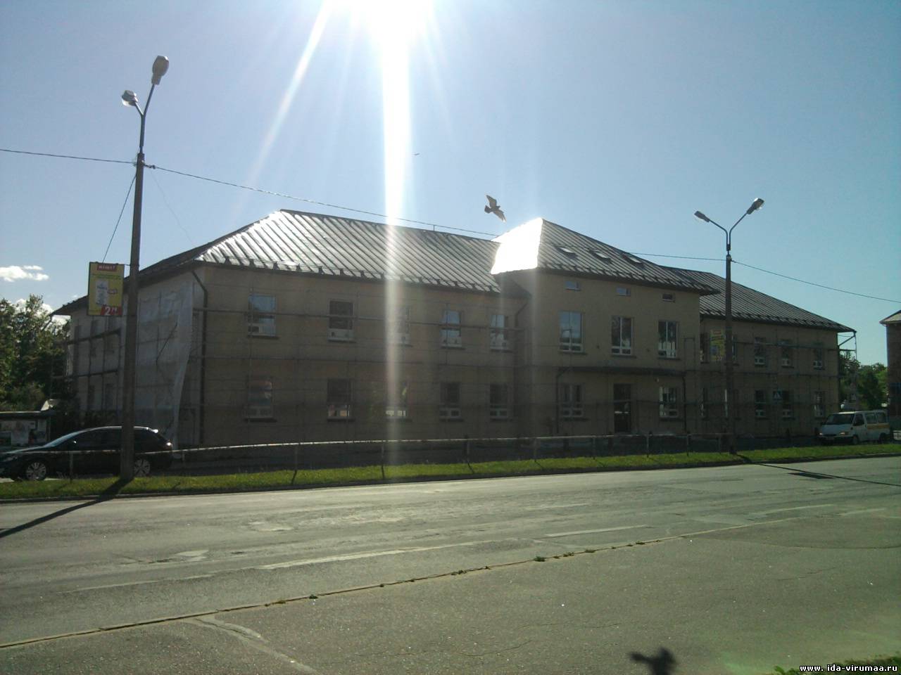 Реновация фасада здания бывшей почты в Йыхви