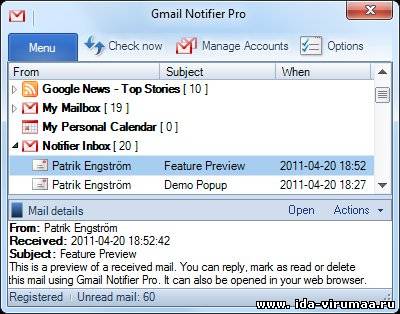 Gmail Notifier 5.1.2 Pro Portable